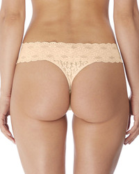 Halo Lace stringi - beżowe/cieliste