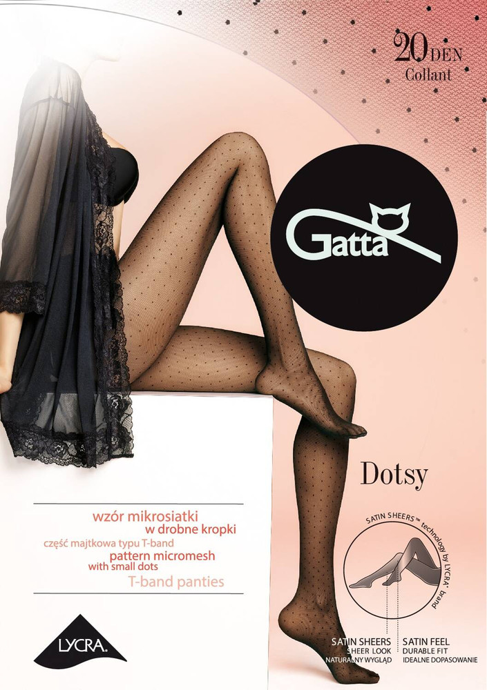 Rajstopy Dotsy Wz.01 20 Den - nero