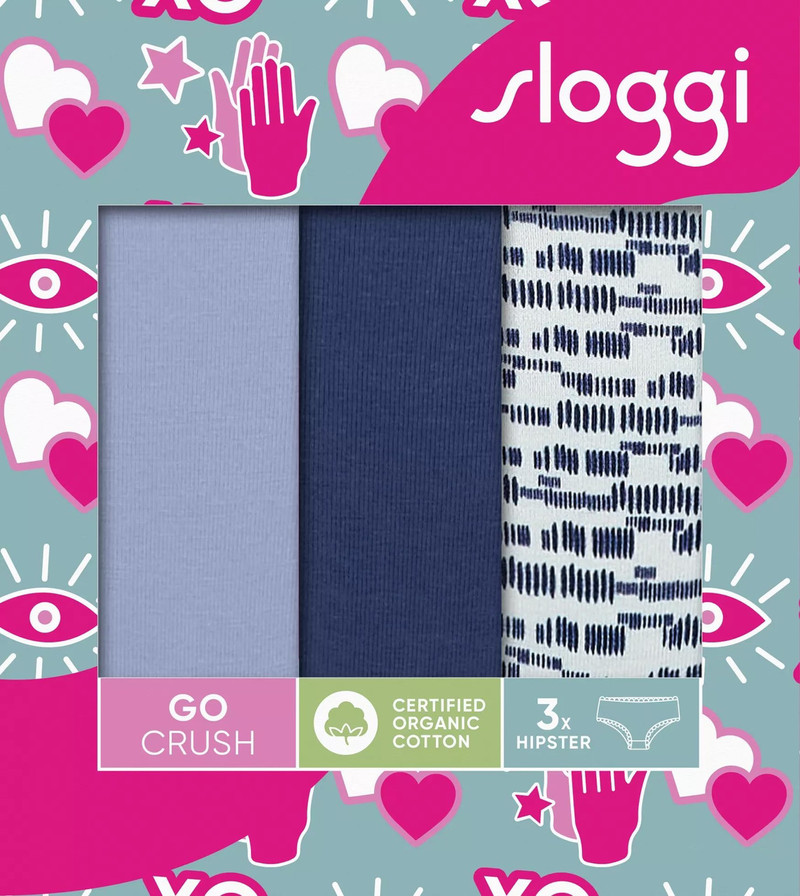 Sloggi majtki Go Crush Hipster C3P - 3 pary
