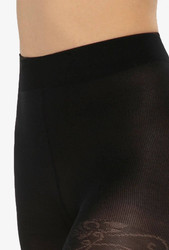 Rajstopy Floral W.02 50 Den Sale - nero