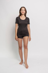 Spodenki damskie - krótkie plus size OH!ZUZA N&D L09 - czarne