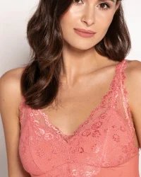 Koszulka nocna VIVIANNE - morelowy