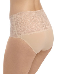 Lace Ease figi z wysokim stanem - cielisty ONE SIZE