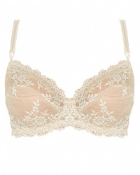 Wacoal Embrace Lace Underwire koronkowy biustonosz z fiszbinami - beżowy / cielisty