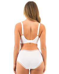 Fusion Lace biustonosz koronkowy full cup - biały