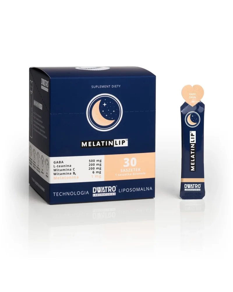 MelatinLip liposomalny kompleks z melatoniną, GABA i L-teaniną 30 saszetek