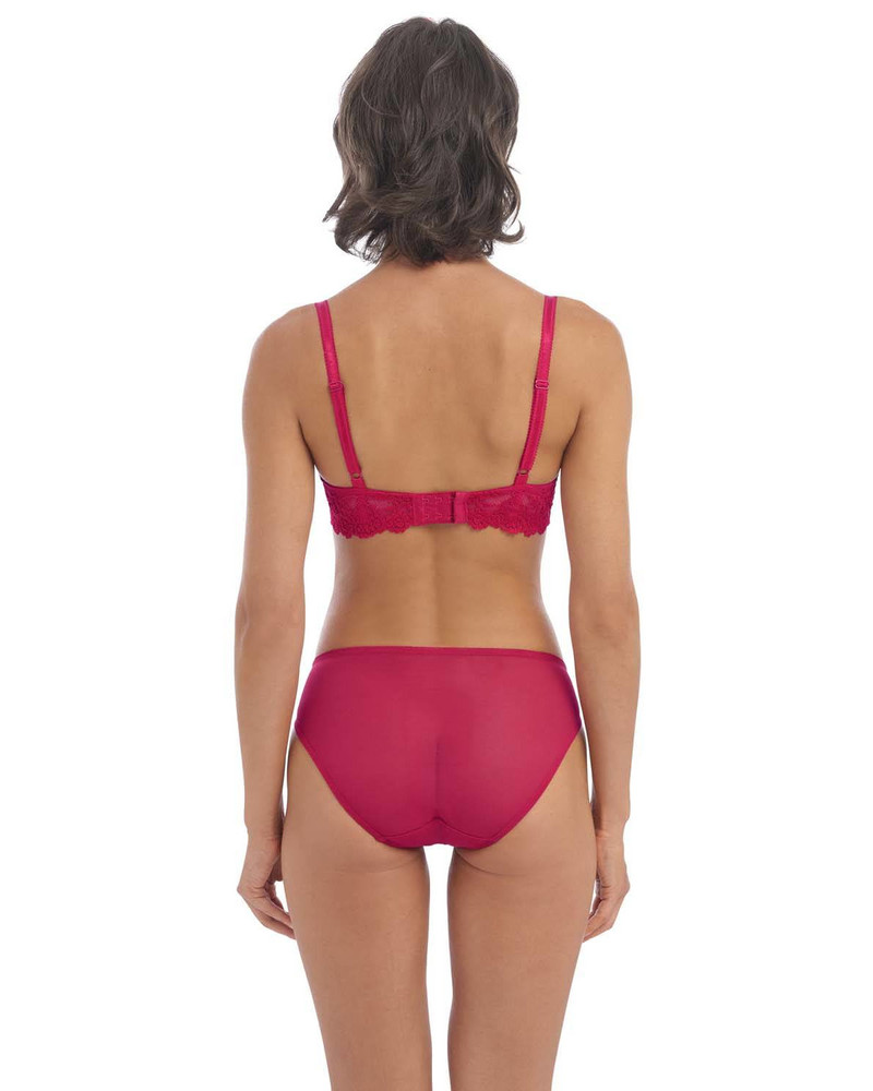 Wacoal Embrace Lace Underwire koronkowy biustonosz z fiszbinami - czerwony