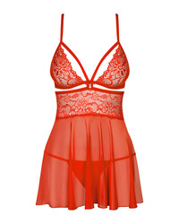 838-Bab-3 Babydoll Ze Stringami Obsessive