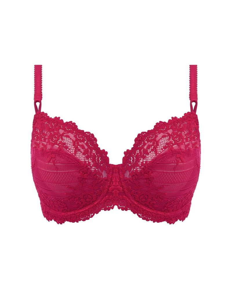 Wacoal Embrace Lace Underwire koronkowy biustonosz z fiszbinami - czerwony