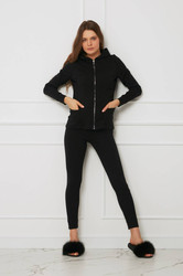 Bluza damska - plus size bawełniana OH!ZUZA N&D H01- czarna