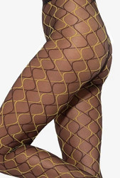 Rajstopy Mosaica Wz.03 20 Den - nero-yellow