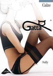 Pończochy Sally Lycra Do Paska - visone