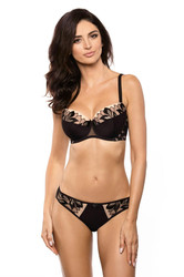 Arizona/B4 biustonosz usztywniany -czarny/beżowy