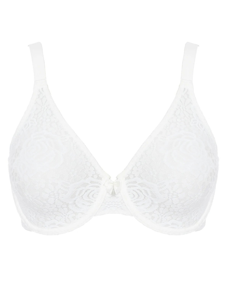 Halo Lace biustonosz full cup bezszwowy - ecru/kremowy