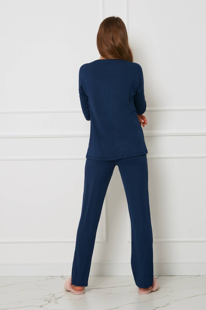 Komplet damski - plus size OH!ZUZA N&D H30 - granatowy
