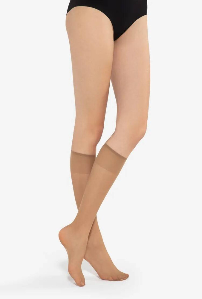 Podkolanówki Avi Lycra - beige